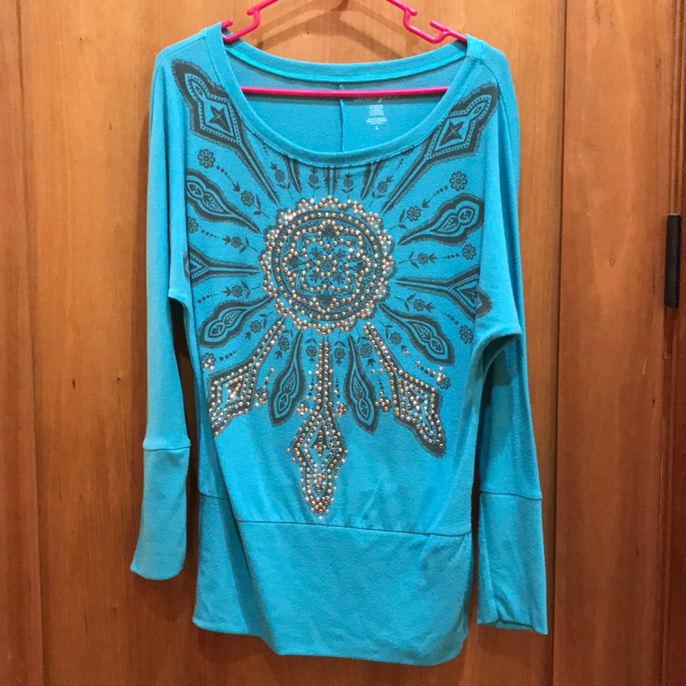 Wrangler turquoise top